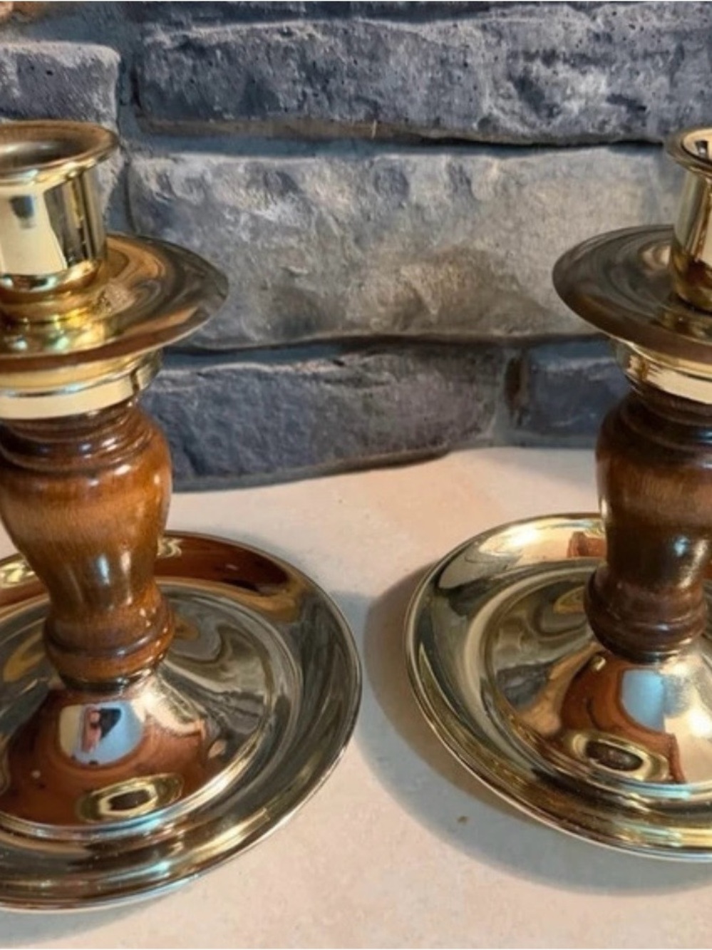 Vintage Home Interiors Candlestick Holders